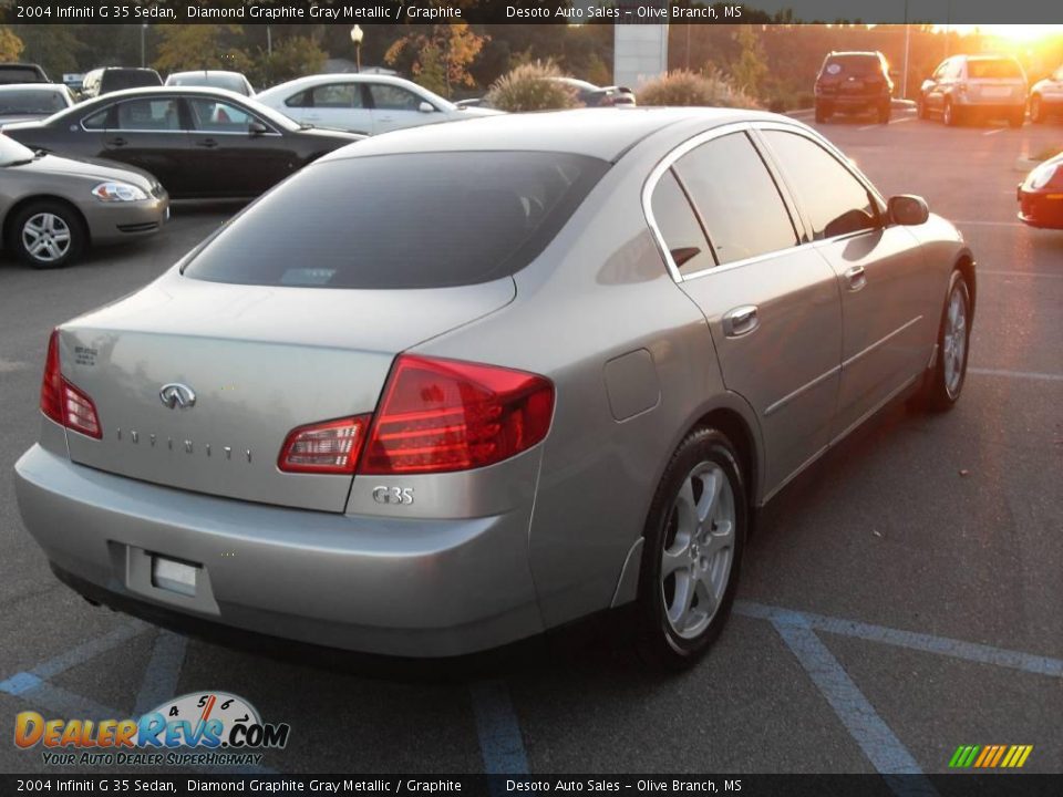 2004 Infiniti G 35 Sedan Diamond Graphite Gray Metallic / Graphite Photo #6