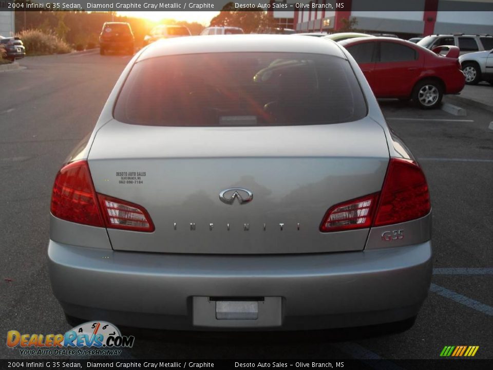2004 Infiniti G 35 Sedan Diamond Graphite Gray Metallic / Graphite Photo #7