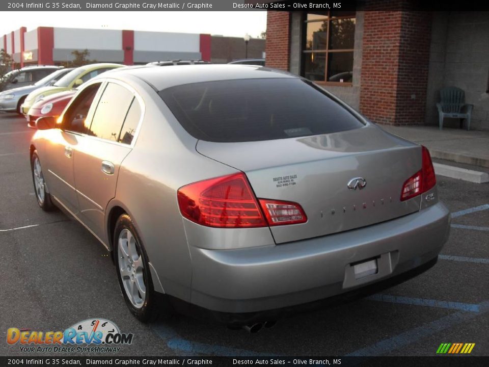 2004 Infiniti G 35 Sedan Diamond Graphite Gray Metallic / Graphite Photo #8