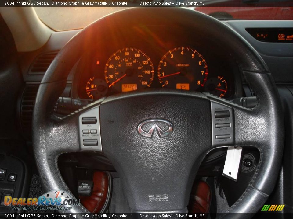 2004 Infiniti G 35 Sedan Diamond Graphite Gray Metallic / Graphite Photo #10