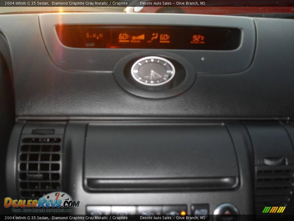 2004 Infiniti G 35 Sedan Diamond Graphite Gray Metallic / Graphite Photo #11