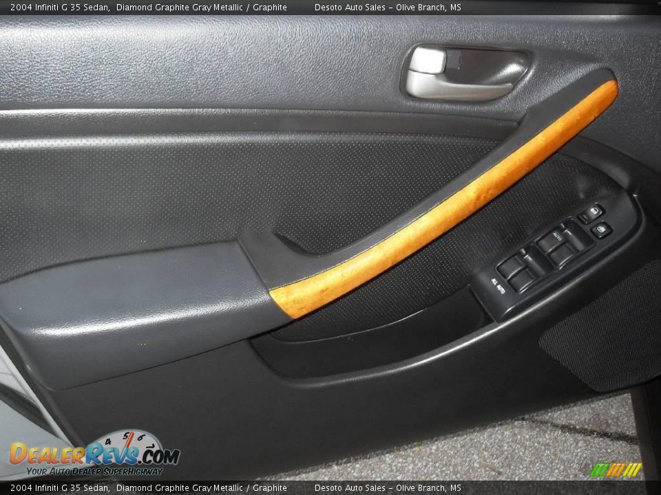 2004 Infiniti G 35 Sedan Diamond Graphite Gray Metallic / Graphite Photo #15