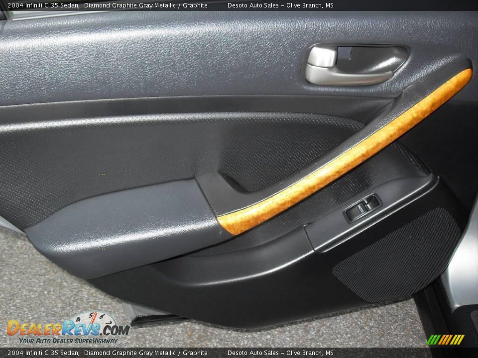 2004 Infiniti G 35 Sedan Diamond Graphite Gray Metallic / Graphite Photo #17
