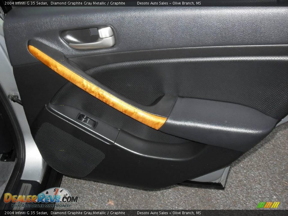 2004 Infiniti G 35 Sedan Diamond Graphite Gray Metallic / Graphite Photo #19