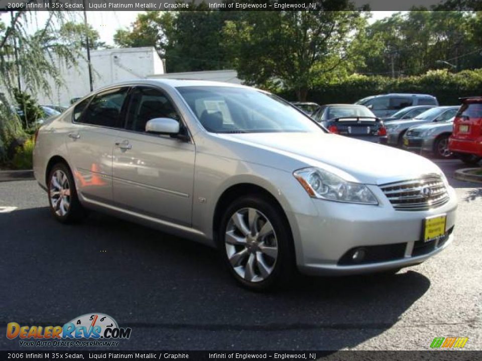 2006 Infiniti M 35x Sedan Liquid Platinum Metallic / Graphite Photo #3