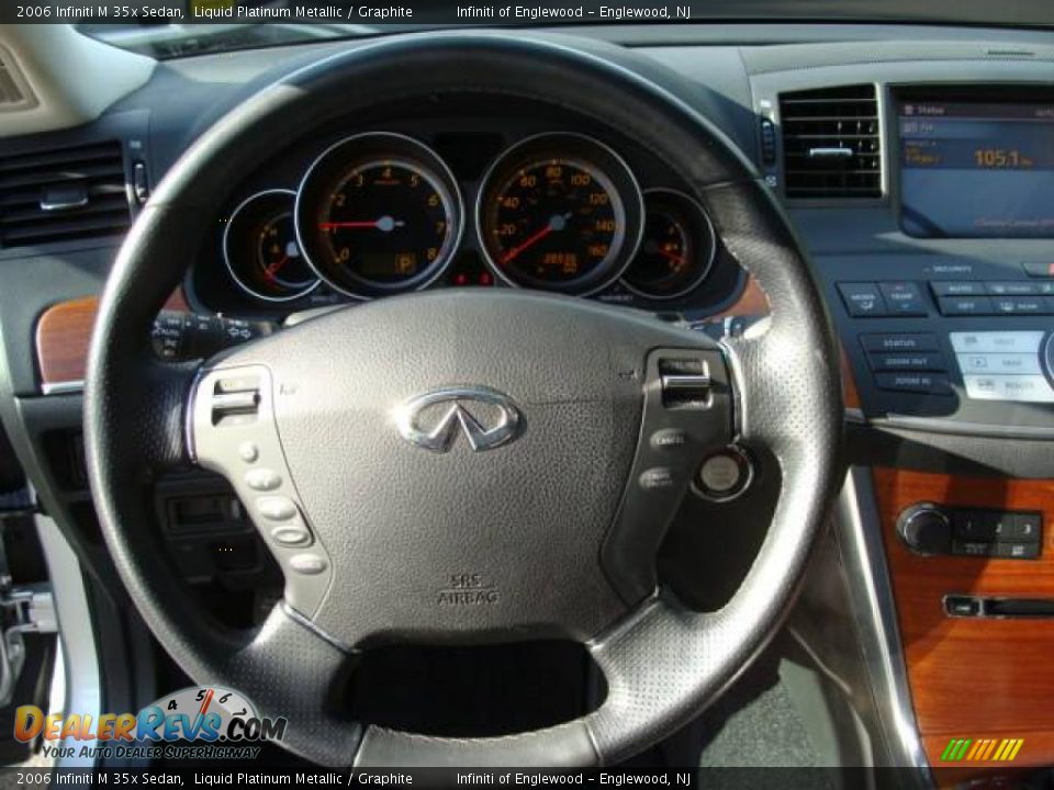 2006 Infiniti M 35x Sedan Liquid Platinum Metallic / Graphite Photo #13