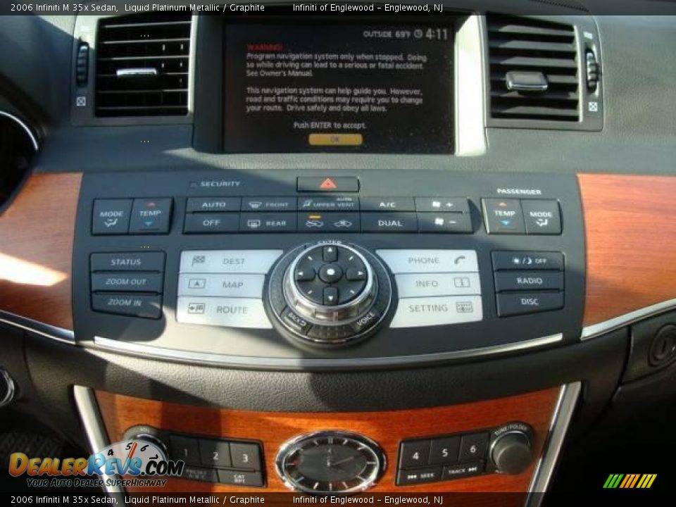 2006 Infiniti M 35x Sedan Liquid Platinum Metallic / Graphite Photo #17