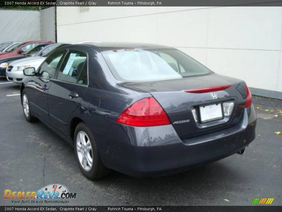 2007 Honda Accord EX Sedan Graphite Pearl / Gray Photo #2
