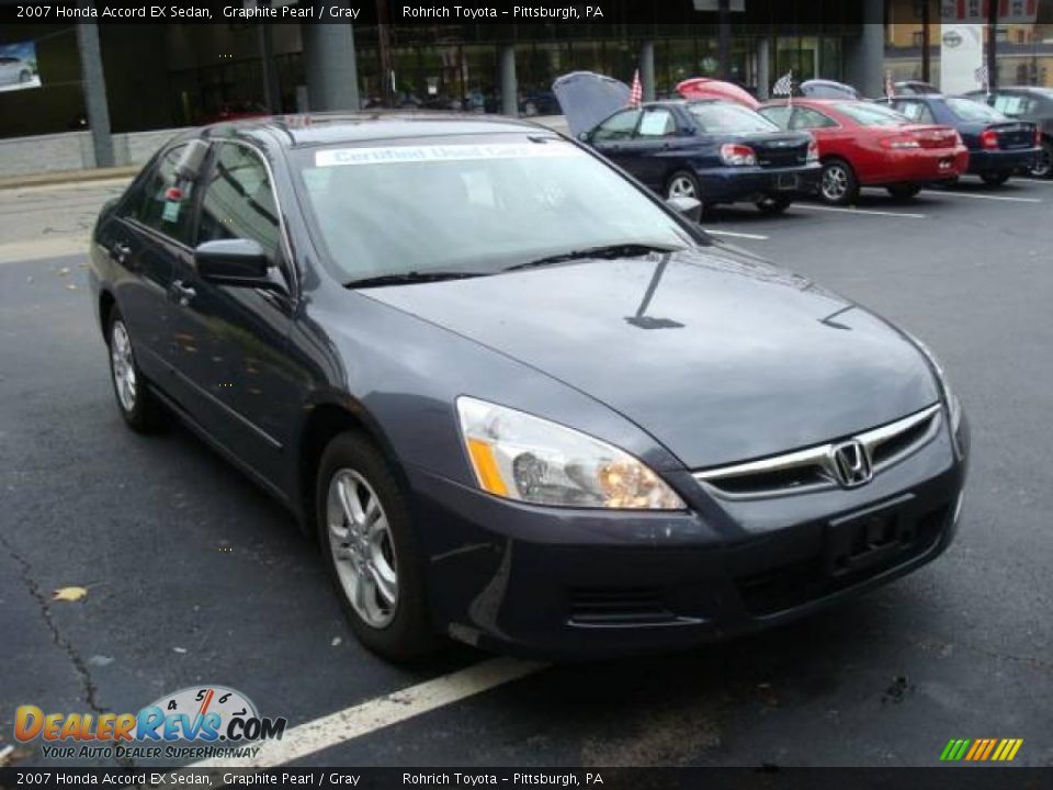 2007 Honda Accord EX Sedan Graphite Pearl / Gray Photo #6
