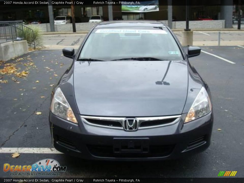 2007 Honda Accord EX Sedan Graphite Pearl / Gray Photo #7