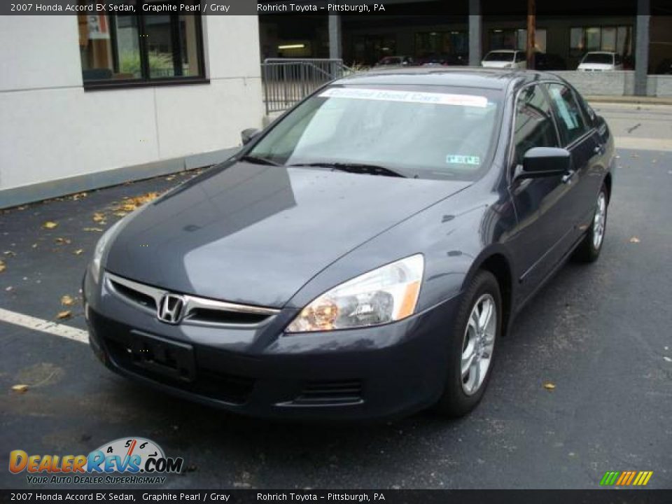 2007 Honda Accord EX Sedan Graphite Pearl / Gray Photo #8