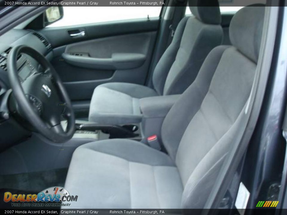 2007 Honda Accord EX Sedan Graphite Pearl / Gray Photo #10