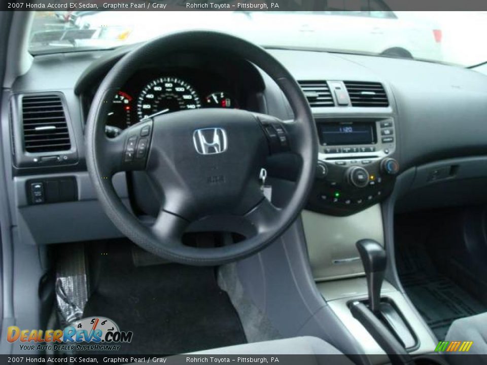 2007 Honda Accord EX Sedan Graphite Pearl / Gray Photo #12