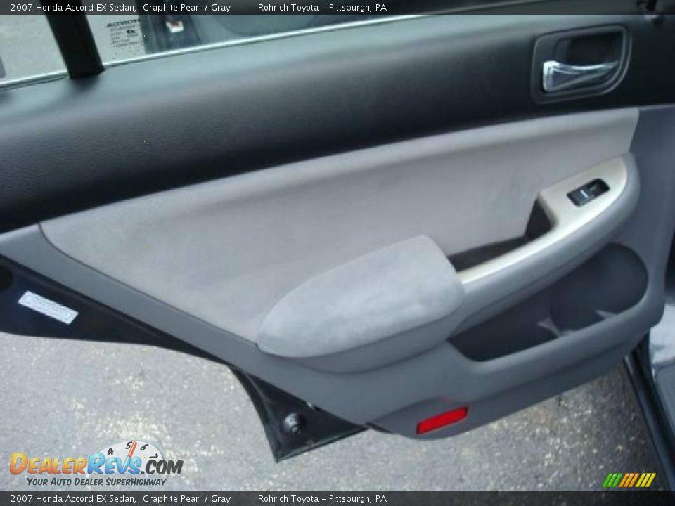 2007 Honda Accord EX Sedan Graphite Pearl / Gray Photo #13