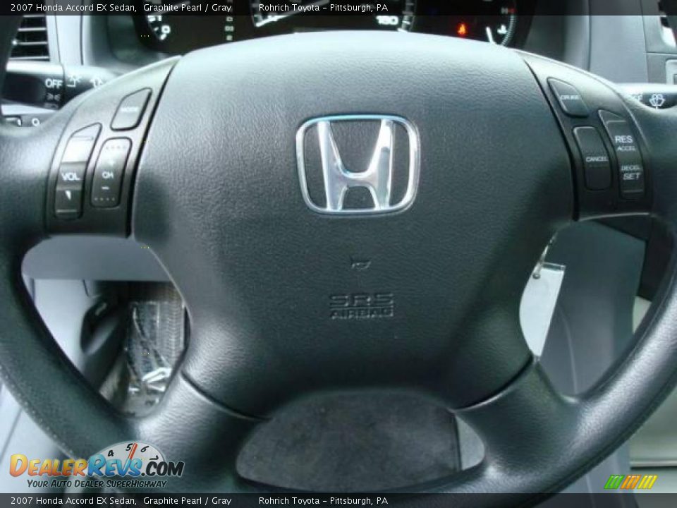 2007 Honda Accord EX Sedan Graphite Pearl / Gray Photo #16