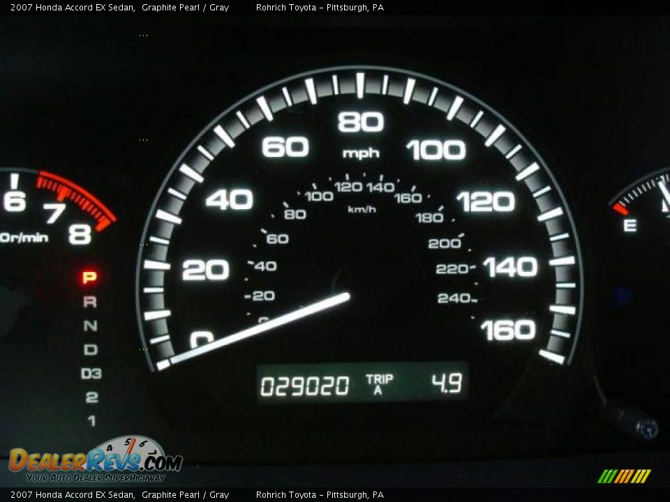 2007 Honda Accord EX Sedan Graphite Pearl / Gray Photo #20