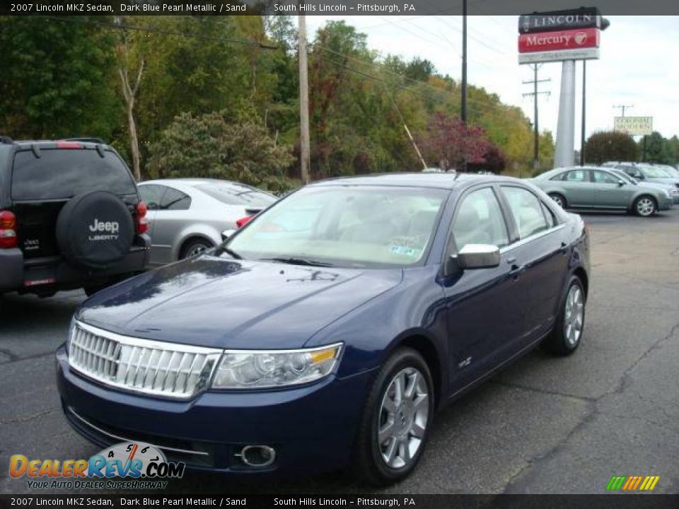 2007 Lincoln MKZ Sedan Dark Blue Pearl Metallic / Sand Photo #1