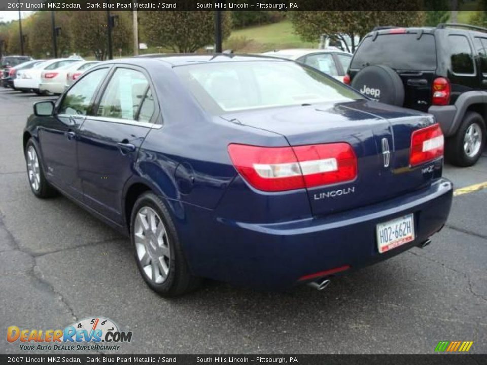 2007 Lincoln MKZ Sedan Dark Blue Pearl Metallic / Sand Photo #2