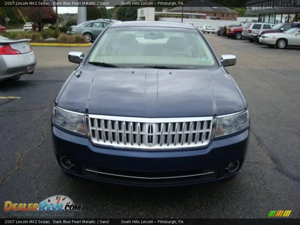 2007 Lincoln MKZ Sedan Dark Blue Pearl Metallic / Sand Photo #6