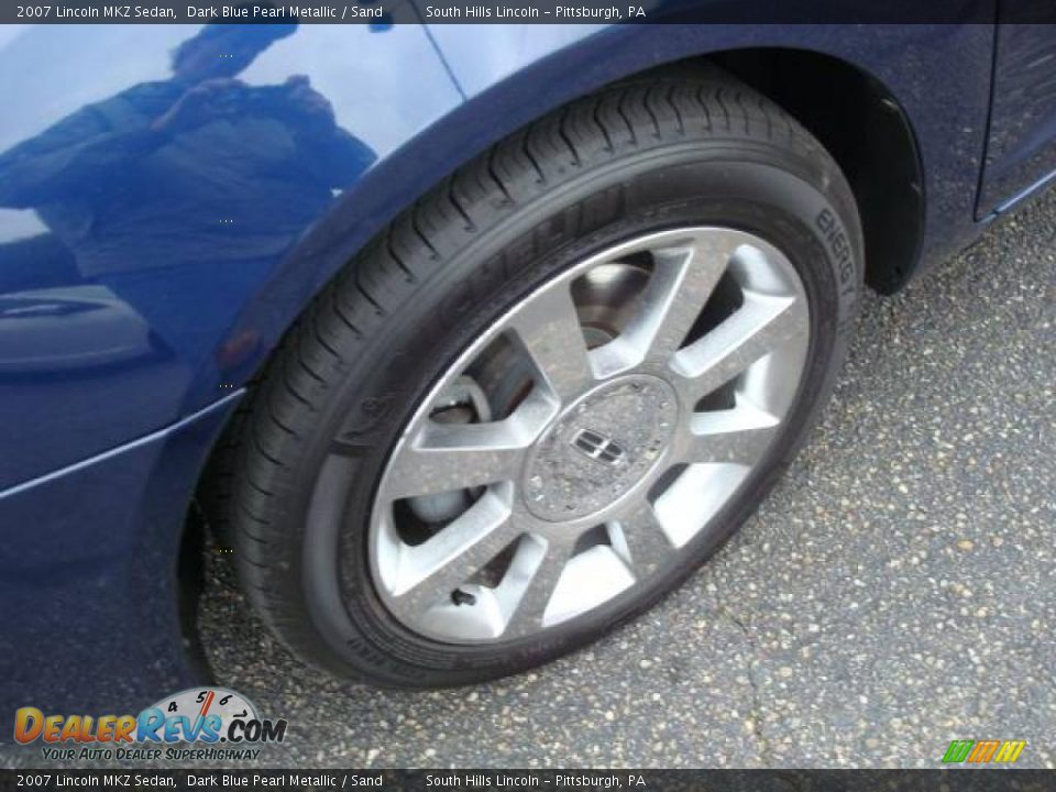2007 Lincoln MKZ Sedan Dark Blue Pearl Metallic / Sand Photo #7