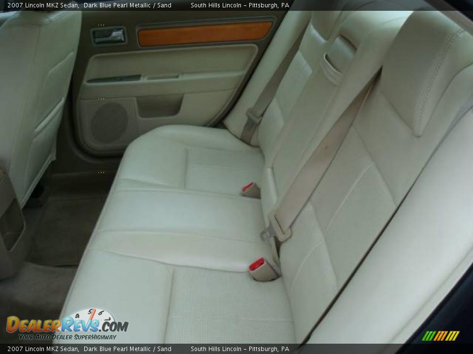2007 Lincoln MKZ Sedan Dark Blue Pearl Metallic / Sand Photo #9