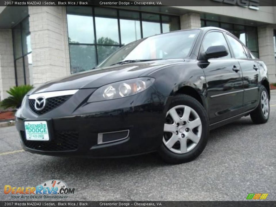 2007 Mazda MAZDA3 i Sedan Black Mica / Black Photo #1