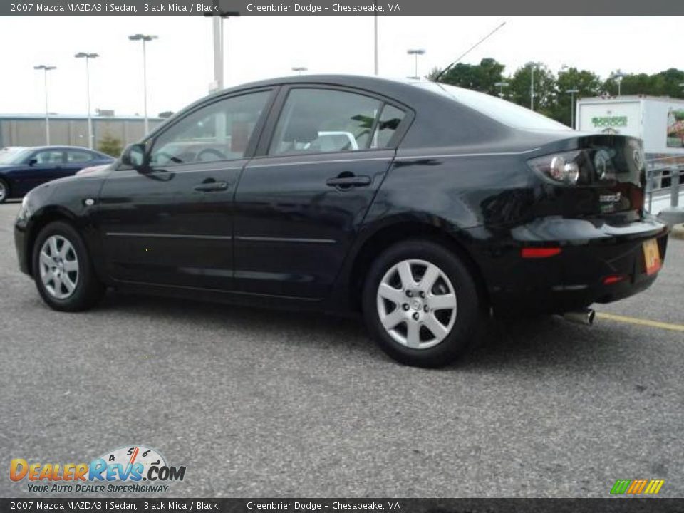 2007 Mazda MAZDA3 i Sedan Black Mica / Black Photo #3
