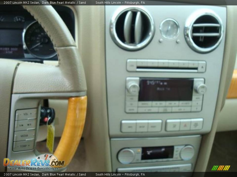 2007 Lincoln MKZ Sedan Dark Blue Pearl Metallic / Sand Photo #13
