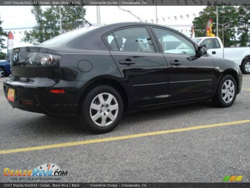 2007 Mazda MAZDA3 i Sedan Black Mica / Black Photo #5