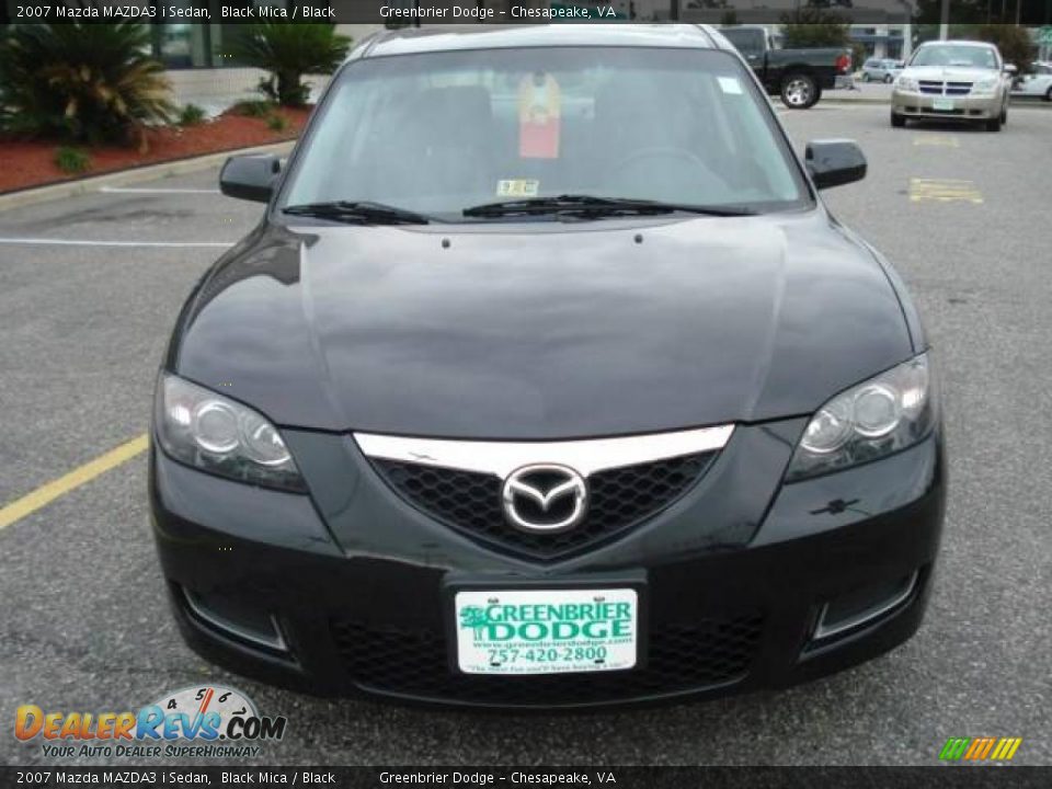 2007 Mazda MAZDA3 i Sedan Black Mica / Black Photo #8