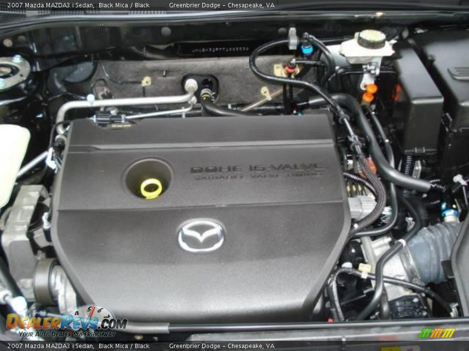 2007 Mazda MAZDA3 i Sedan Black Mica / Black Photo #11