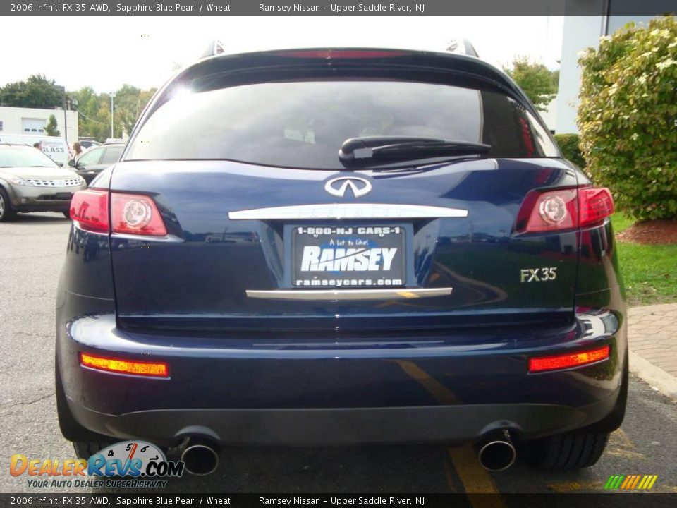 2006 Infiniti FX 35 AWD Sapphire Blue Pearl / Wheat Photo #9