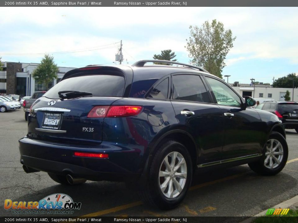 2006 Infiniti FX 35 AWD Sapphire Blue Pearl / Wheat Photo #11
