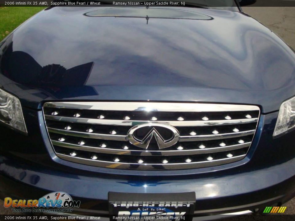 2006 Infiniti FX 35 AWD Sapphire Blue Pearl / Wheat Photo #16