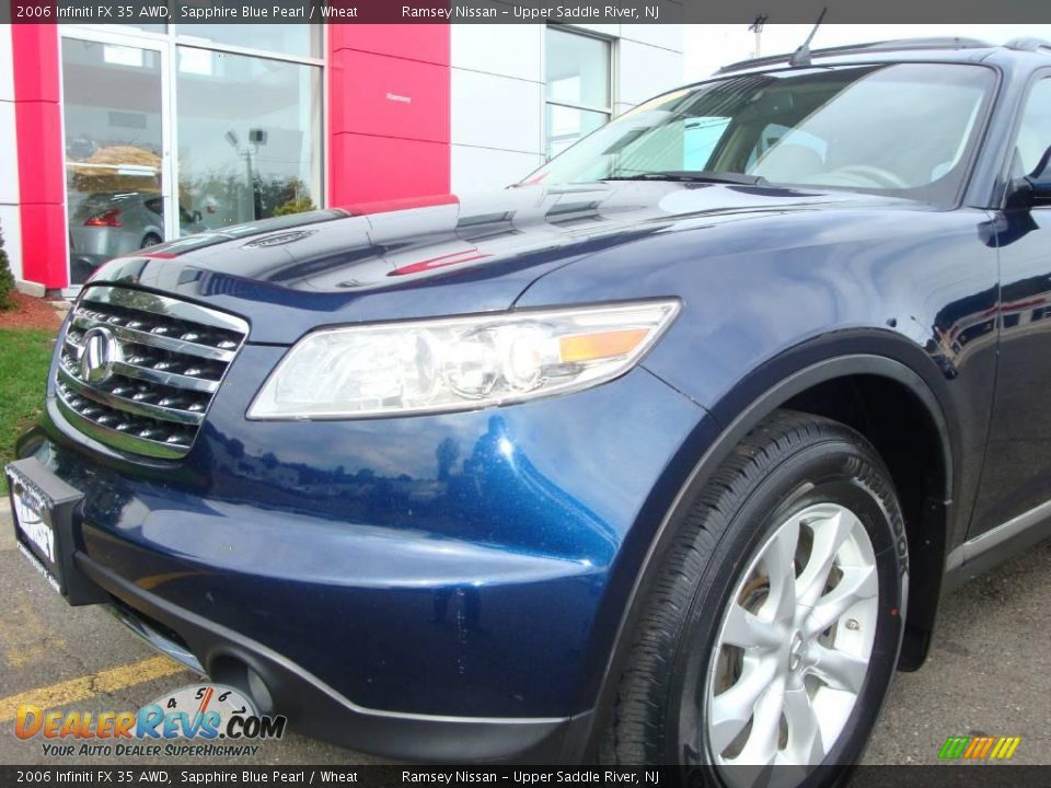 2006 Infiniti FX 35 AWD Sapphire Blue Pearl / Wheat Photo #17