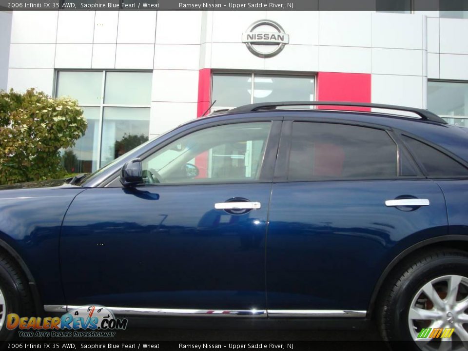 2006 Infiniti FX 35 AWD Sapphire Blue Pearl / Wheat Photo #18