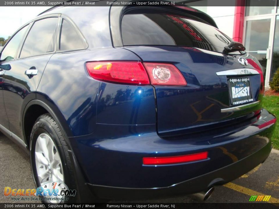 2006 Infiniti FX 35 AWD Sapphire Blue Pearl / Wheat Photo #19