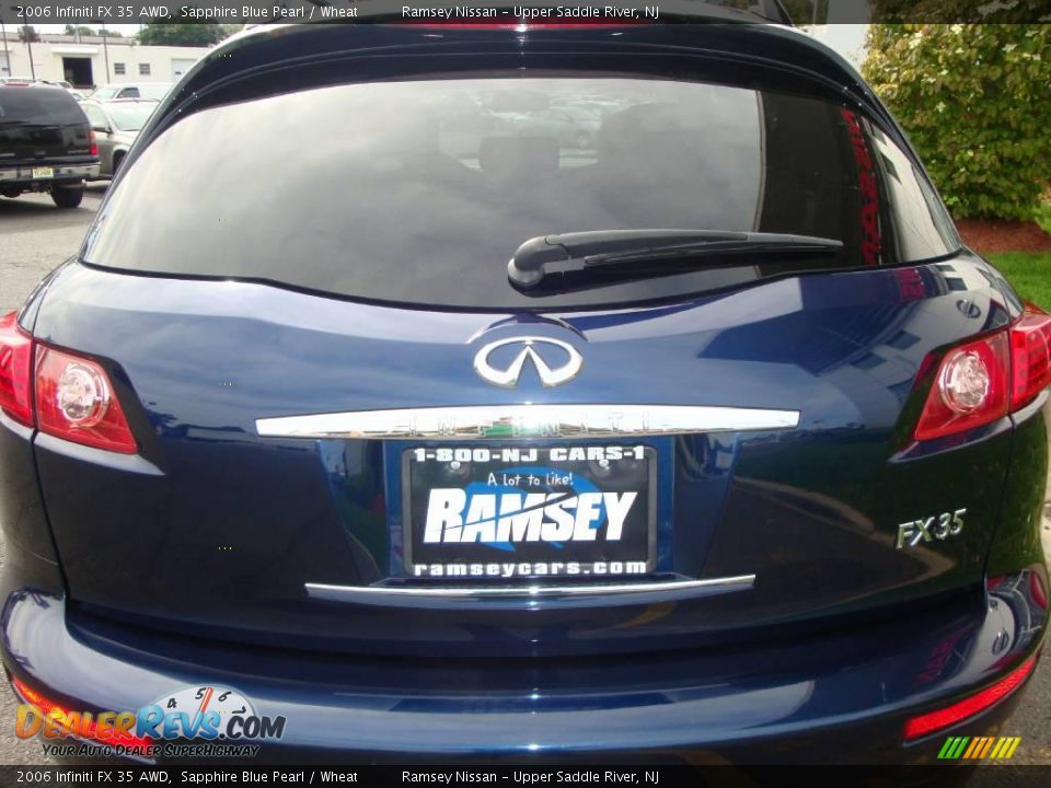 2006 Infiniti FX 35 AWD Sapphire Blue Pearl / Wheat Photo #20