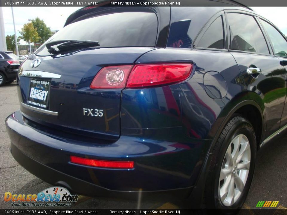 2006 Infiniti FX 35 AWD Sapphire Blue Pearl / Wheat Photo #21