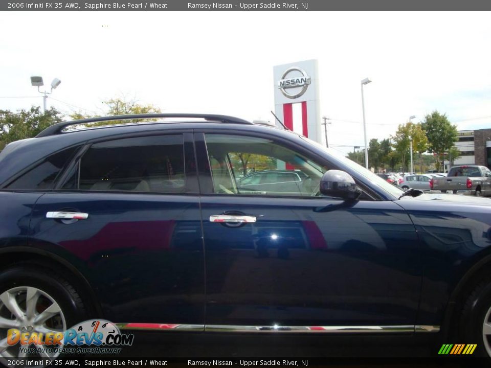 2006 Infiniti FX 35 AWD Sapphire Blue Pearl / Wheat Photo #22