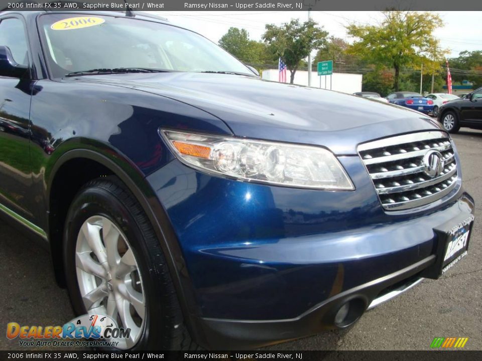 2006 Infiniti FX 35 AWD Sapphire Blue Pearl / Wheat Photo #23