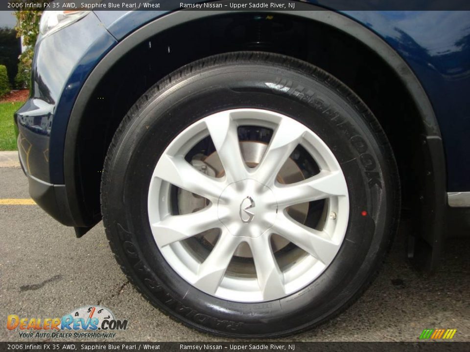 2006 Infiniti FX 35 AWD Sapphire Blue Pearl / Wheat Photo #24