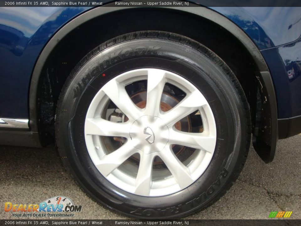 2006 Infiniti FX 35 AWD Sapphire Blue Pearl / Wheat Photo #25