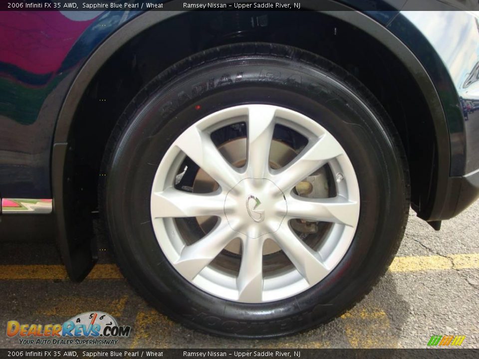 2006 Infiniti FX 35 AWD Sapphire Blue Pearl / Wheat Photo #27