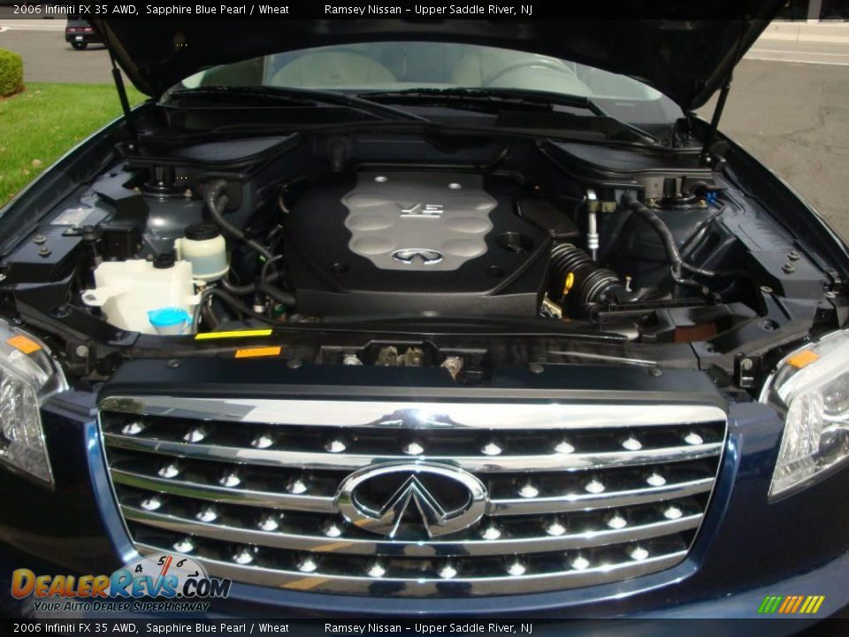 2006 Infiniti FX 35 AWD Sapphire Blue Pearl / Wheat Photo #28
