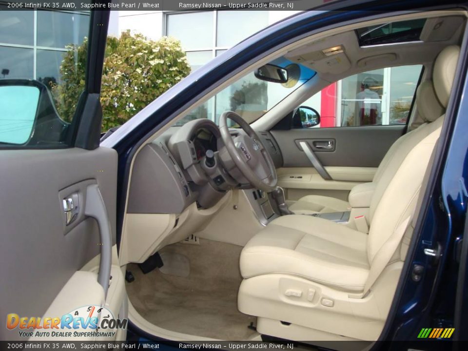 2006 Infiniti FX 35 AWD Sapphire Blue Pearl / Wheat Photo #31