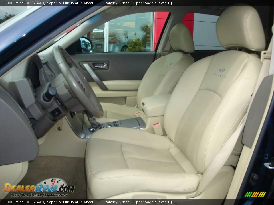 2006 Infiniti FX 35 AWD Sapphire Blue Pearl / Wheat Photo #32