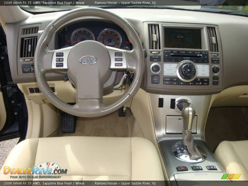 2006 Infiniti FX 35 AWD Sapphire Blue Pearl / Wheat Photo #33