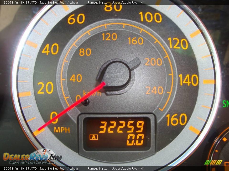 2006 Infiniti FX 35 AWD Sapphire Blue Pearl / Wheat Photo #36
