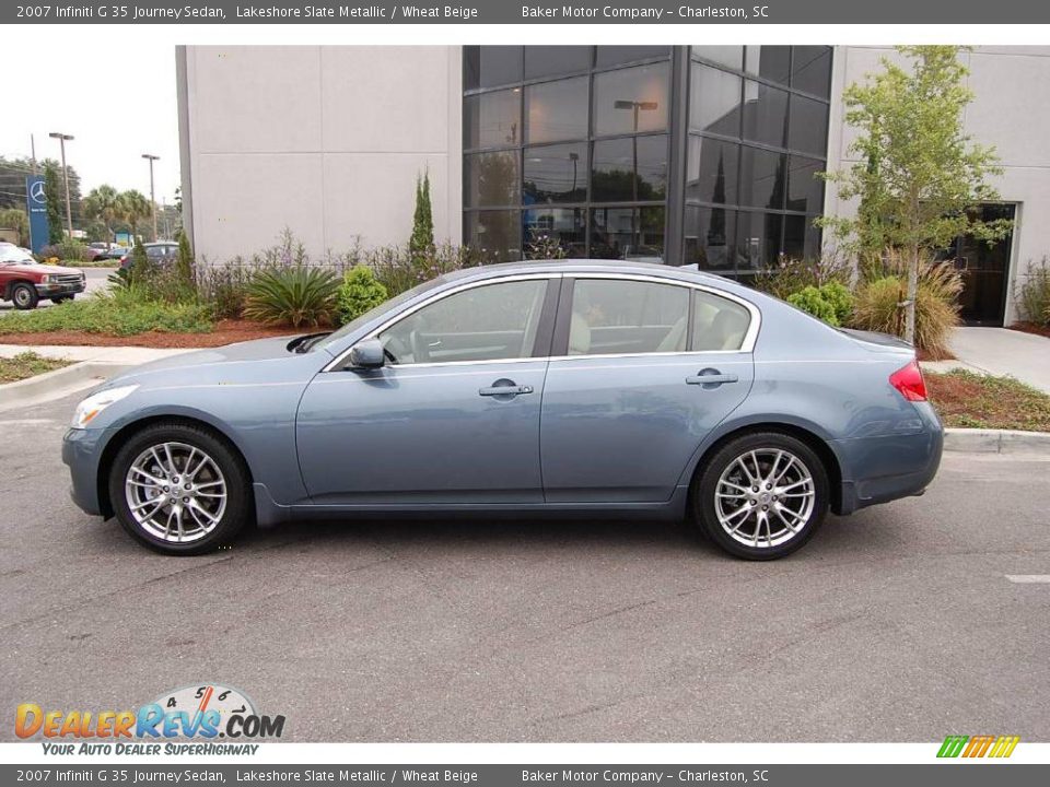2007 Infiniti G 35 Journey Sedan Lakeshore Slate Metallic / Wheat Beige Photo #2